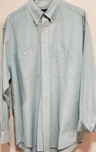 ☕Round tree and Yorke oxford men's button up shirt